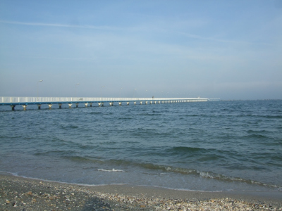 The beach of Mamaia, Romania