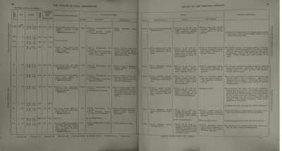 Auszug aus einem wissenschaftlichen Protokoll (Stationsliste) mit Beschreibung der beprobten Sedimente der Challenger-Expedition