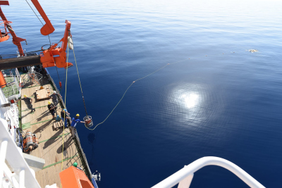 Aussetzen ROV Squid POS498