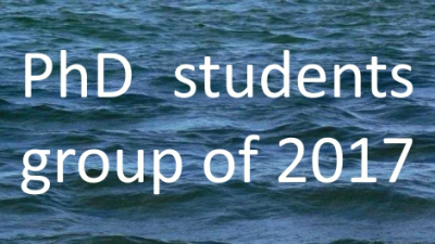 Monthly Research Seminar - group of 2017