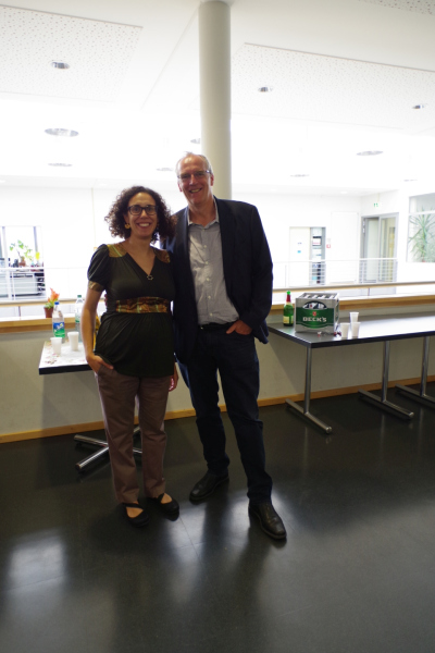 Lelia and her supervisor Dierk Hebbeln