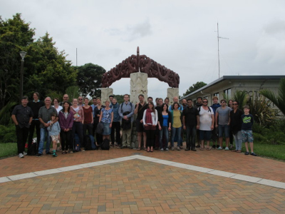 Workshop participants in front to fthe Opotiki Destrict Council