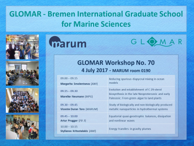 GLOMAR Workshop No. 70