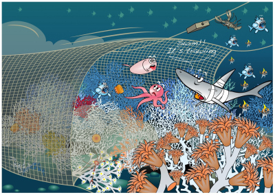 Swim! It's trawling!