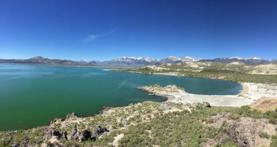 Mono Lake, a soda lake (pH=10) with high salinity, California