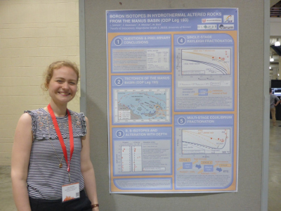 Lucy Schlicht at the Goldschmidt Conference 2018