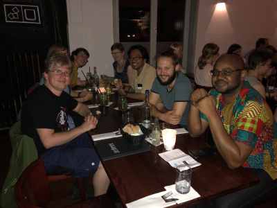  Picture of the joint dinner at the last evening.