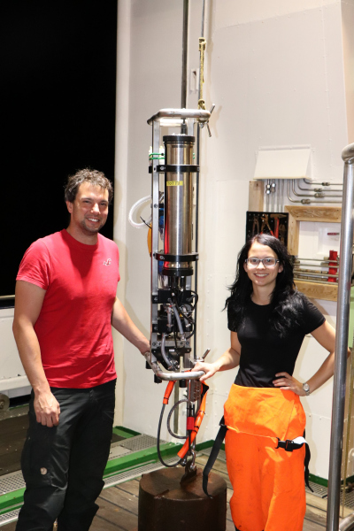 Testeinsatz einer in-situ Pumpe Prototyp "Totti". Foto: MARUM - Zentrum für Marine Umweltwissenschaften, Universität Bremen 