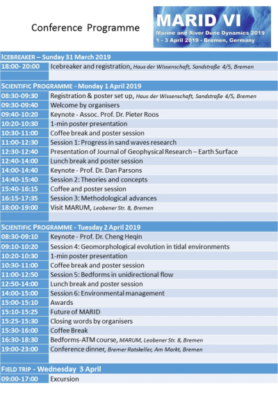 conference short programme