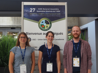 Jonas Löb and colleagues at the IUGG GA 2019