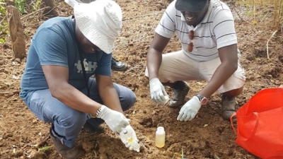 Amon Kimeli in Vanga, Kenya