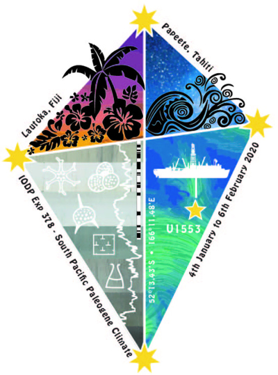 T-shirt Logo der Expedition. Nach einem Wettbewerb und geheimer Wahl hat dieses von Rosie Sheward gewonnen.
