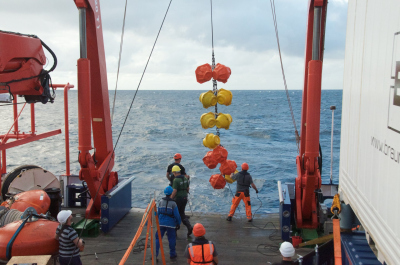 recovering a sediment trap