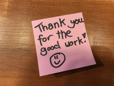 thank you note