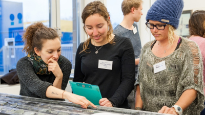 students in the lab