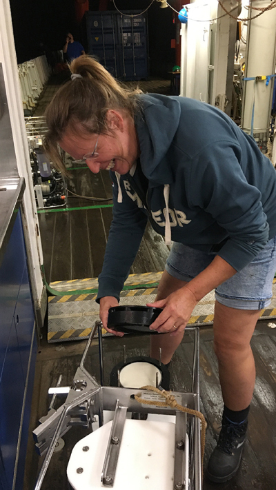 Die letzte In-situ Pump Probe (Foto: Gerard Versteegh)