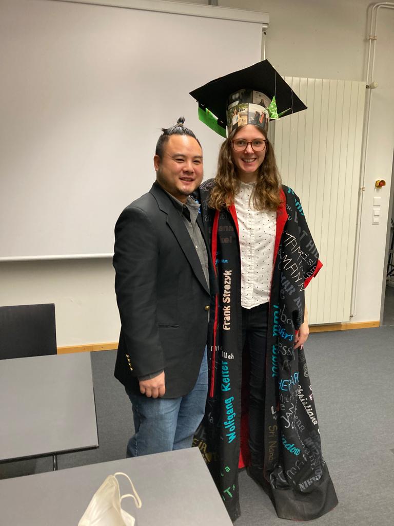 Katja Stanislowski and her PhD supervisor Matt Ikari