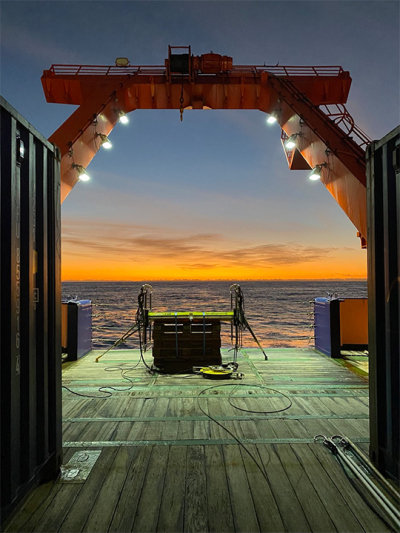 Scanfish an Deck. Foto: Janne Scheffler