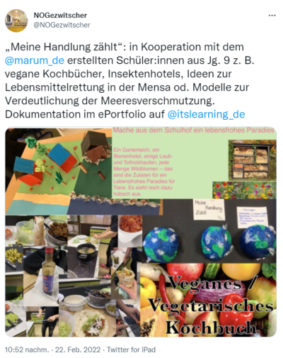 Ein Einblick in die kreativen Ergebnisse der Projektarbeiten der Schüler:innen aus der Neuen Oberschule Gröpelingen