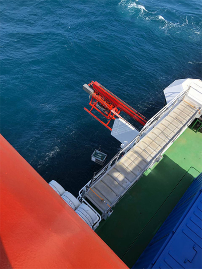 ROSINA auf dem Peildeck. Foto: MARUM/Uni Bremen