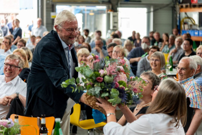 Celebration in the MARUM MeBo Hall in honor of Gerold Wefer. 
