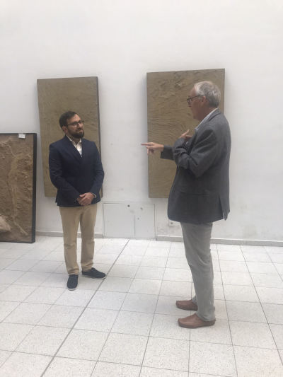 Dierk Hebbeln talking to Leonardo