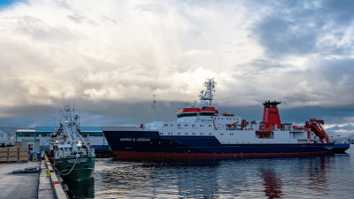 Die MARIA S. MERIAN in Reykjavik, Foto: MARUM/ V.Diekamp 