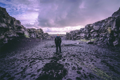 Plattengrenze in Reykjanes. Foto: R.Morard