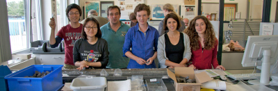 Members of the IODP Exp. 339 Science Team in the Bremen Core Repository (BCR) labs