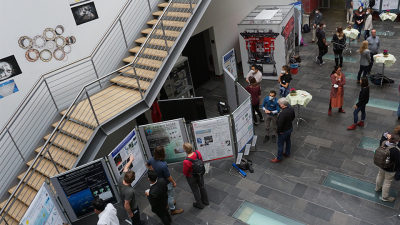 On almost 40 posters, the participants of the symposium present the latest research results. Photo:MARUM/Prange