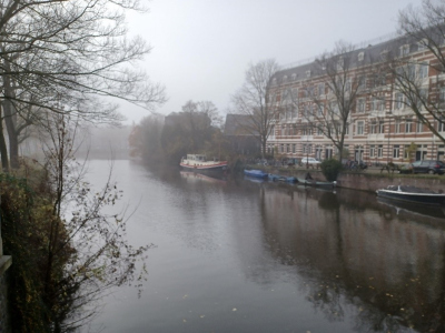 Frosty weather in the morning, but Amsterdam looks pretty in any light.