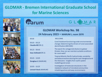 Programme GLOMAR Workshop No. 98, page 1