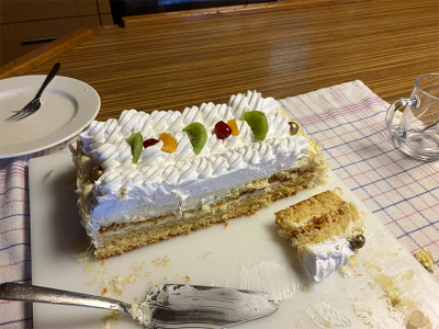 Selbstgebackene Torte. Foto: K.Zonneveld