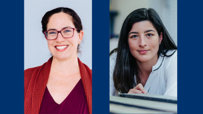 New members of the Future Ocean Forum: Dr. Alice Lefebvre and Prof. Dr. Elda Miramontes from MARUM – Center for Marine Environmental Sciences at the University of Bremen. Photo A.Lefebvre: WFB Bremen/ Jonas Ginter; Photo: E.Miramontes: Matej Meza/Uni Brem