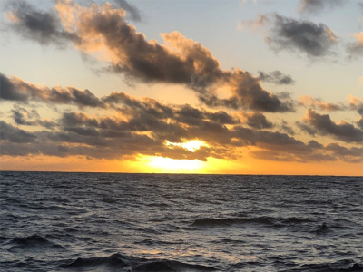 Sonnenuntergang ist um ca. 17:00 Uhr. Foto: MARUM/ U. Röhl