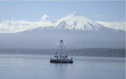 Platform for CPT deployments on Lake Villarica