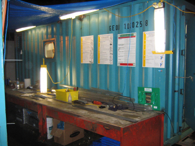 Initial core receiving area during Exp. 310 'Tahiti Sea Level'