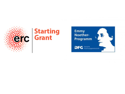 ERC starting grant and Emmy-Noether logos