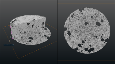 reconstruction and 3D view of the second specimen.