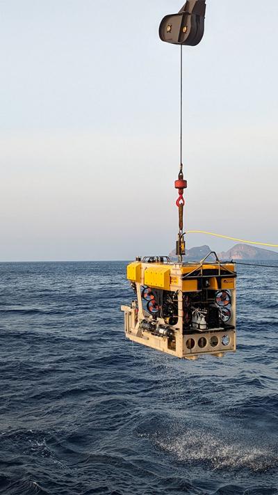 MARUM-ROV SQUID nach dem Einsatz. Foto: Joely Maak