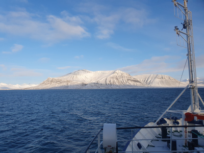 View of Svalbard, Van Mijenfjorden
