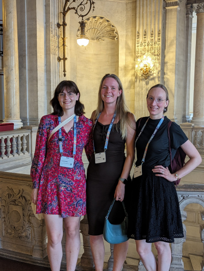 Joely with her colleagues Janina Groninga and Janina Bösche