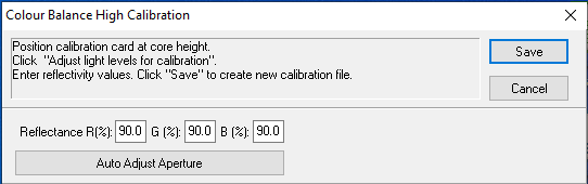 Colour Balance High Calibration