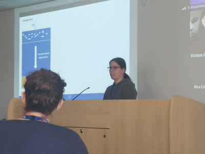 Runa during her presentation