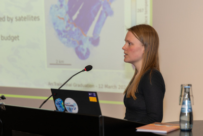 The graduates of 2023 present their research. Photo: MARUM - Center for Marine Environmental Sciences, University of Bremen; Simon Wett