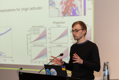 The graduates of 2023 present their research. Photo: MARUM - Center for Marine Environmental Sciences, University of Bremen; Simon Wett