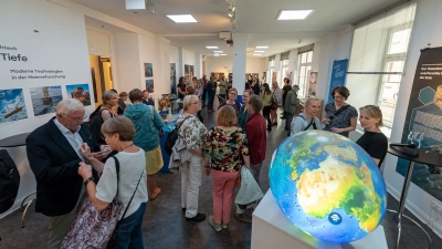 MARUM-Ausstellung "3.688 Meter unter dem Meeresspiegel". Foto: MARUM − Zentrum für Marine Umweltwissenschaften, Universität Bremen; V. Diekamp