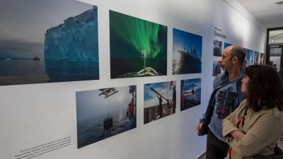 MARUM-Fotoausstellung im Haus der Wissenschaft in Bremen. Foto: MARUM − Zentrum für Marine Umweltwissenschaften, Universität Bremen; V. Diekamp