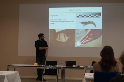 Alexander Knorrn during his presentation