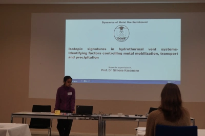 Swastika Bhaumik during her presentation